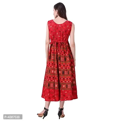 Women's Printed Cotton Gown-thumb3