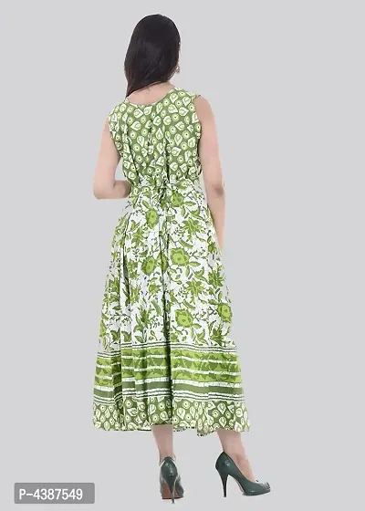 Women's Printed Cotton Gown-thumb3