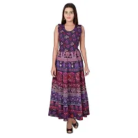 Women's Printed Cotton Gown-thumb1