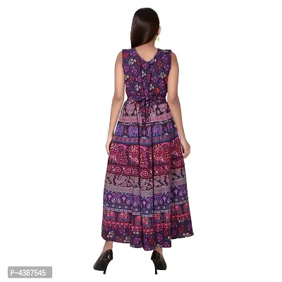 Women's Printed Cotton Gown-thumb4