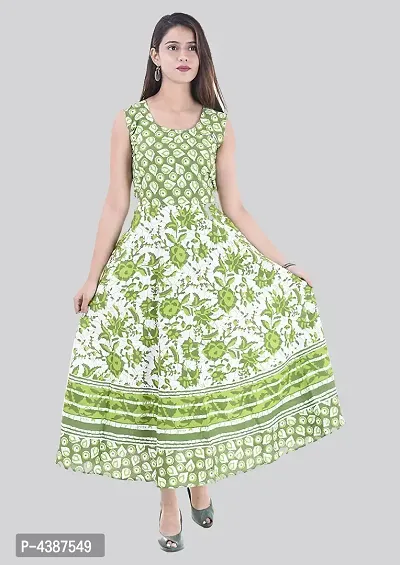 Women's Printed Cotton Gown-thumb0