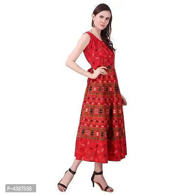 Women's Printed Cotton Gown-thumb4
