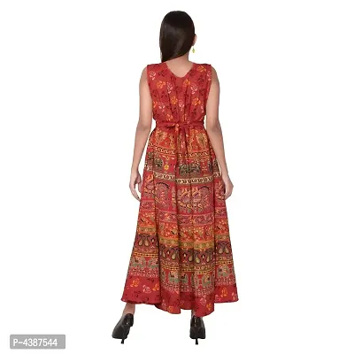 Women's Printed Cotton Gown-thumb4