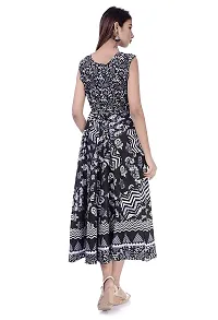 Women's Printed Cotton Gown-thumb2