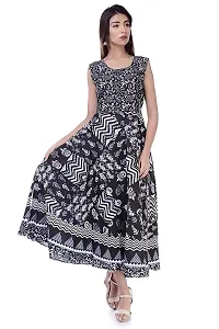Women's Printed Cotton Gown-thumb1