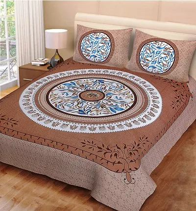 Beautiful Printed Queen Size Cotton Bedsheets