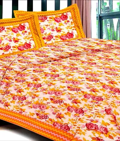 Cotton Printed Double Bedsheets