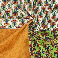 Comfortable Cotton Jaipuri Printed Single Bedsheet with One Pillow Cover-thumb4