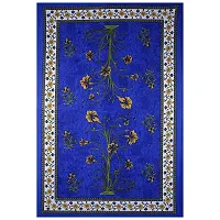 Comfortable Cotton Jaipuri Printed Single Bedsheet with One Pillow Cover-thumb1