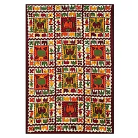 Comfortable Cotton Jaipuri Printed Single Bedsheet with One Pillow Cover-thumb1