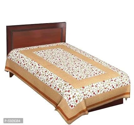 Comfortable Cotton Jaipuri Printed Single Bedsheet-thumb2