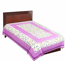 Comfortable Cotton Jaipuri Printed Single Bedsheet-thumb1