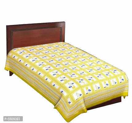 Comfortable Cotton Jaipuri Printed Single Bedsheet-thumb2