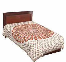 Comfortable Cotton Jaipuri Printed Single Bedsheet-thumb1