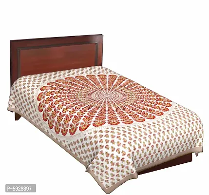 Comfortable Cotton Jaipuri Printed Single Bedsheet-thumb2