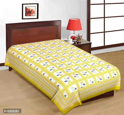 Comfortable Cotton Jaipuri Printed Single Bedsheet