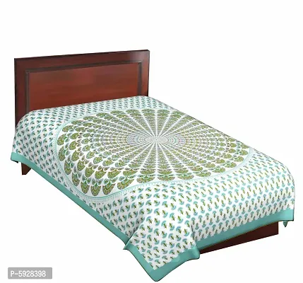 Comfortable Cotton Jaipuri Printed Single Bedsheet-thumb2