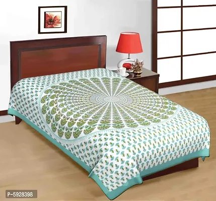 Comfortable Cotton Jaipuri Printed Single Bedsheet