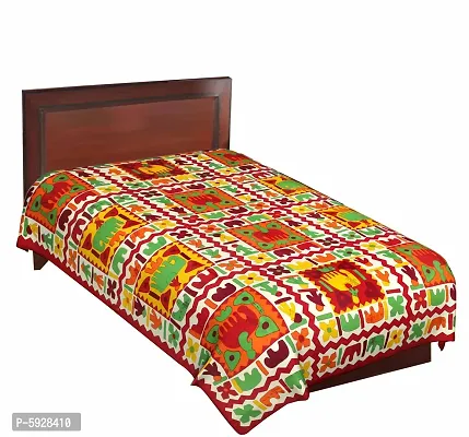 Comfortable Cotton Jaipuri Printed Single Bedsheet-thumb2