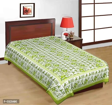 Comfortable Cotton Jaipuri Printed Single Bedsheet