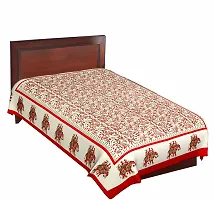 Comfortable Cotton Jaipuri Printed Single Bedsheet-thumb1