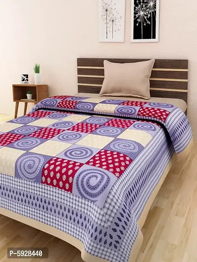 Comfortable Cotton Jaipuri Printed Single Bedsheet