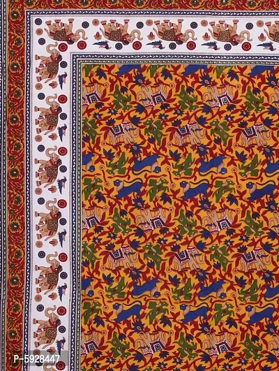 Comfortable Cotton Jaipuri Printed Single Bedsheet-thumb2