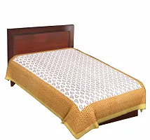 Comfortable Cotton Jaipuri Printed Single Bedsheet-thumb1