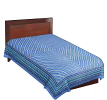 Comfortable Cotton Jaipuri Printed Single Bedsheet-thumb1