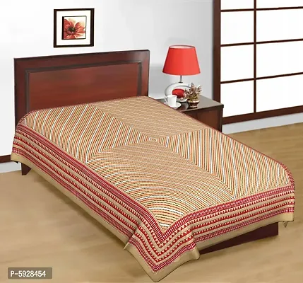 Comfortable Cotton Jaipuri Printed Single Bedsheet