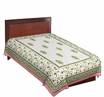 Comfortable Cotton Jaipuri Printed Single Bedsheet-thumb1