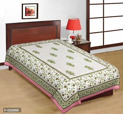 Comfortable Cotton Jaipuri Printed Single Bedsheet