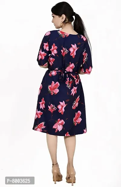 Rangun Present Printed Casual A-Line Dress-thumb2