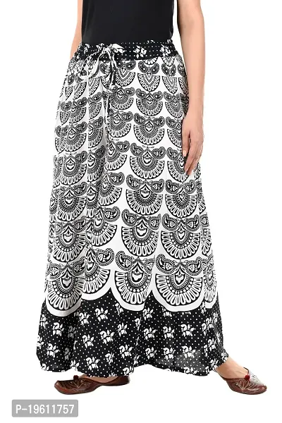 Stunning Black Cotton Printed Palazzo For Women-thumb3