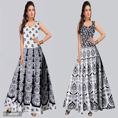 Ranugn 100% Cotton Jaipuri Traditional 2 Dress Combo (UCDS2_142)