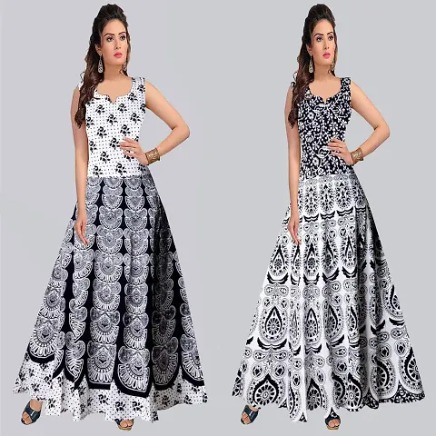 Ranugn 100% Jaipuri Traditional 2 Dress Combo (UCDS2_140)