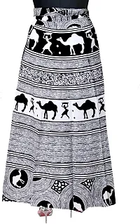 Rangun Women Maxi Skirt (WA_1003_BW_Black_Free Size)-thumb1