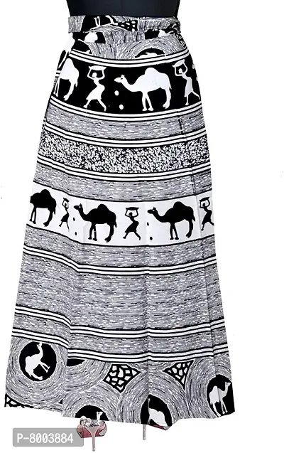 Rangun Women Maxi Skirt (WA_1003_BW_Black_Free Size)-thumb2