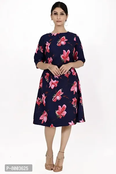 Rangun Present Printed Casual A-Line Dress-thumb0