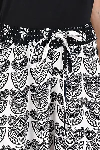 Stunning Black Cotton Printed Palazzo For Women-thumb3