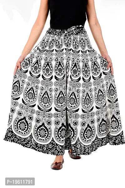 Stunning Black Cotton Printed Palazzo For Women-thumb0