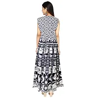 Rangun Cotton Women's Cotton Jaipuri Printed Maxi Long Dress (Free Size MultiColor)-thumb1