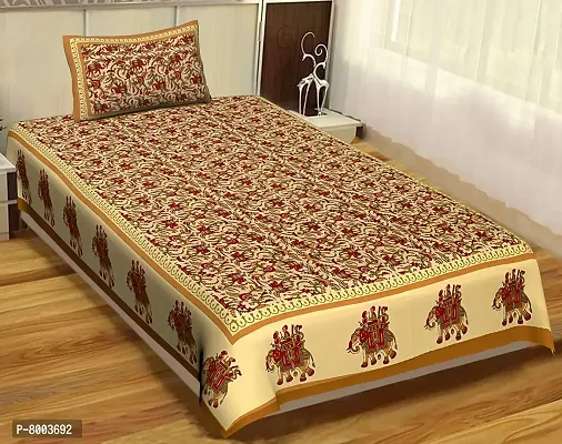 Rangun Combo of 2 Multi Color Single Bed Bedsheet Jaipuri Traditional and Ethnic Designs Bedsheet,_2_1+1_Single_136-thumb2