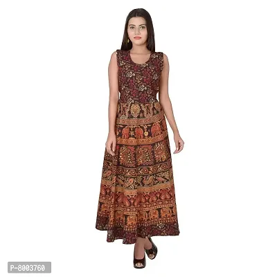 Indian Traditional Cotton Rajasthani Jaipuri Printed Long Maxi Dress For  Womens | eBay