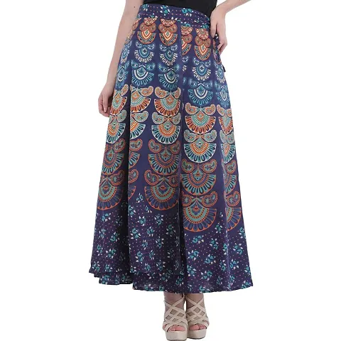 Rangun Color Wrap Around Skirt