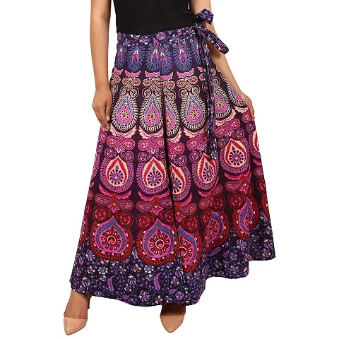 Stylish Cotton Printed Skirt For Women