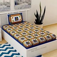 Rangun Combo of 2 Multi Color Single Bed Bedsheet Jaipuri Traditional and Ethnic Designs Bedsheet,_2_1+1_Single_124-thumb1