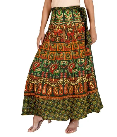 Stylish Cotton Printed Skirt For Women