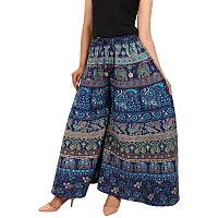 Rangun Women's Regular Fit Cotton Palazzo (Plazo_1027_Naptol_Dark Blue_01_Dark Blue_Free Size)-thumb2