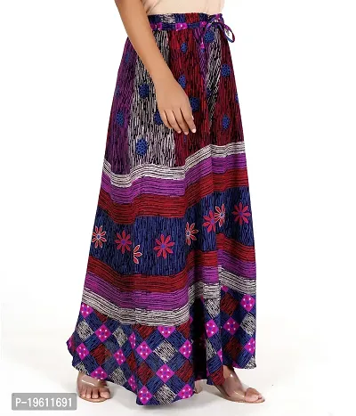 Stunning Purple Cotton Printed Palazzo For Women-thumb2